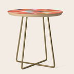 coral geometry Side Table Gallery Image 1