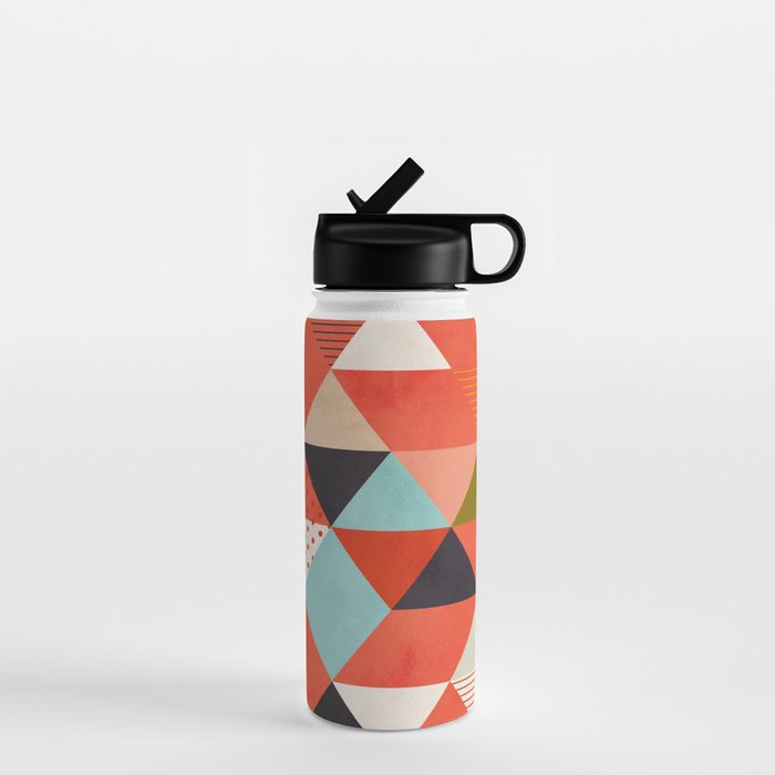 coral geometry Water Bottle Gallery Image 1