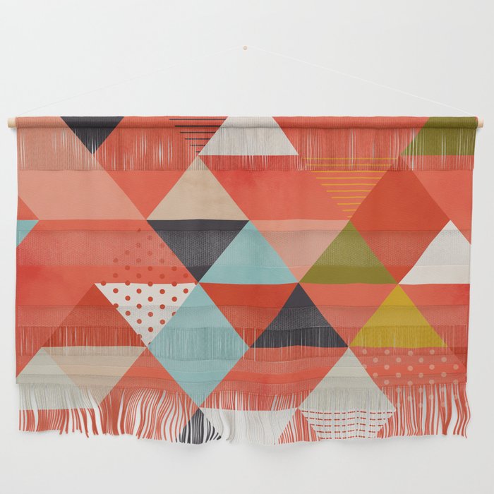 coral geometry Wall Hanging Gallery Image 1