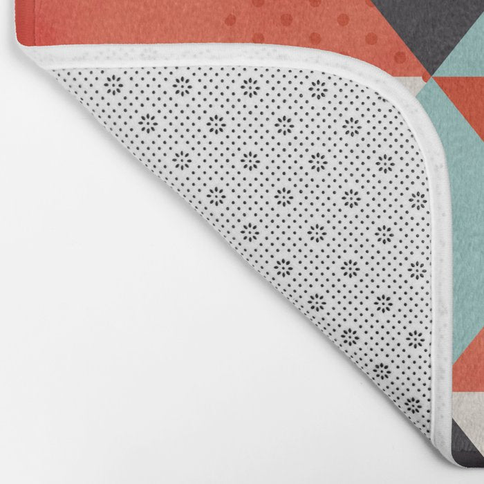 coral geometry Bath Mat Gallery Image 2