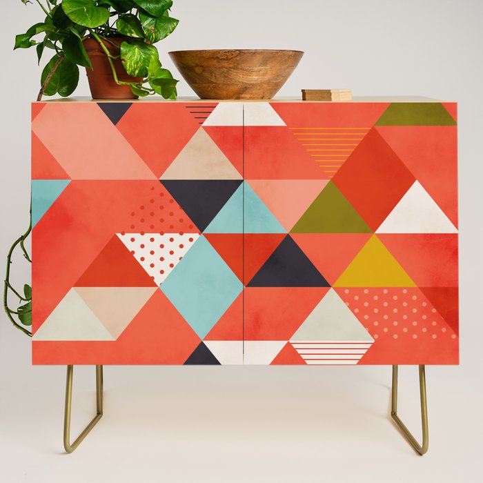 coral geometry Credenza Gallery Image 1