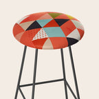 coral geometry Stool Gallery Image 2