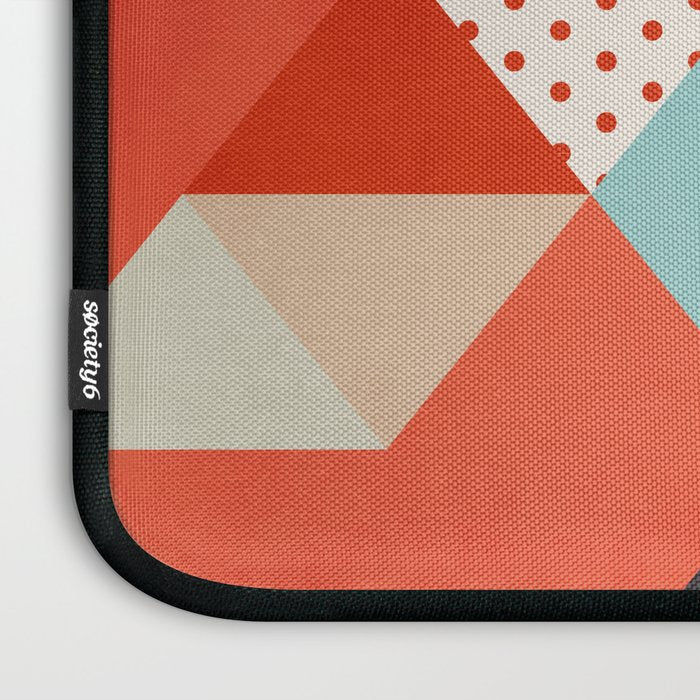 coral geometry Laptop Sleeve Gallery Image 3
