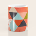 coral geometry Coffee Mug Gallery Image 4