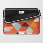 coral geometry Laptop Sleeve Gallery Image 2