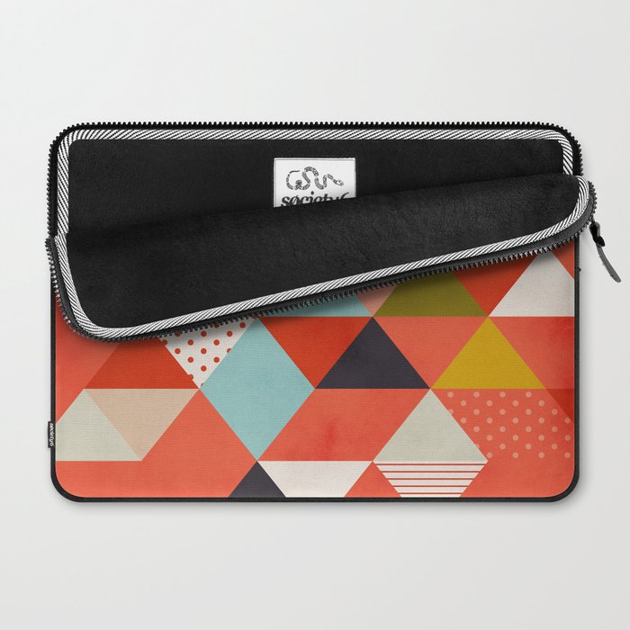 coral geometry Laptop Sleeve Gallery Image 2