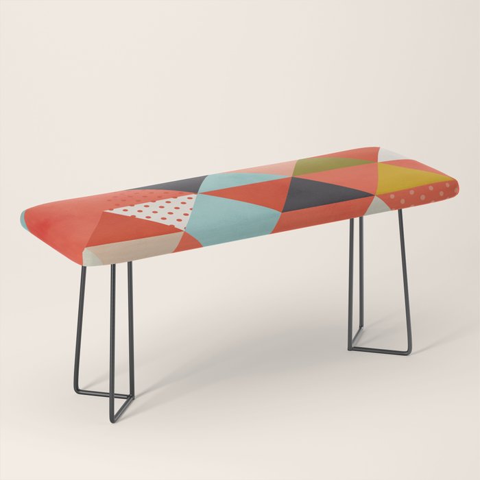 coral geometry Bench Gallery Image 1