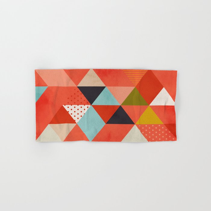 coral geometry Towels Gallery Image 1