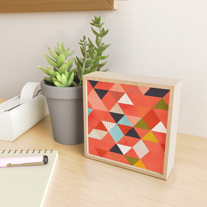 coral geometry Mini Art Print Gallery Image 2