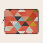 coral geometry Laptop Sleeve Gallery Image 1