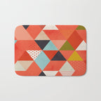 coral geometry Bath Mat Gallery Image 1