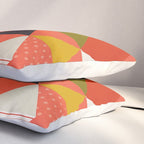 coral geometry Pillow Sham Gallery Image 3