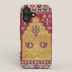 Kurdish East Anatolian Prayer Rug Print iPhone Case Gallery Image 1