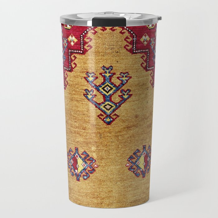 Kurdish East Anatolian Prayer Rug Print Travel Mug Gallery Image 1