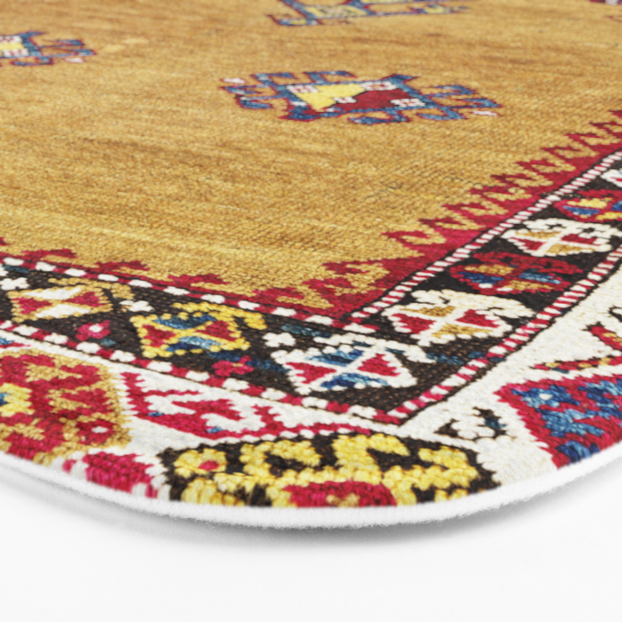 Kurdish East Anatolian Prayer Rug Print Bath Mat Gallery Image 3