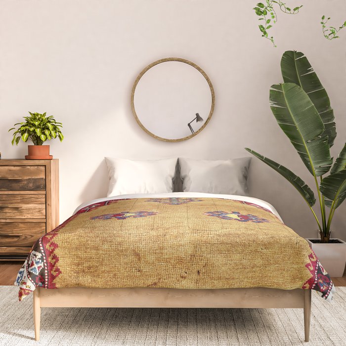 Kurdish East Anatolian Prayer Rug Print Comforter Gallery Image 3