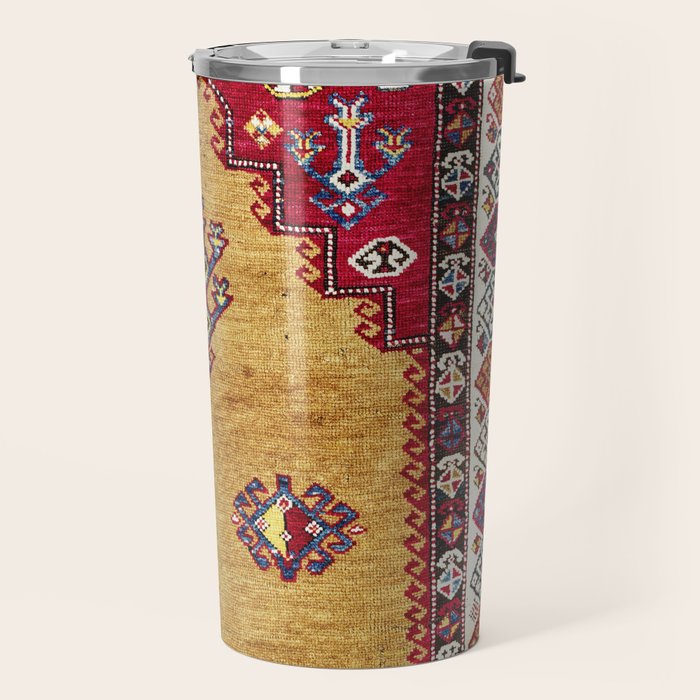 Kurdish East Anatolian Prayer Rug Print Travel Mug Gallery Image 2