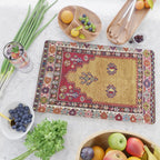 Kurdish East Anatolian Prayer Rug Print Cutting Board Gallery Image 2