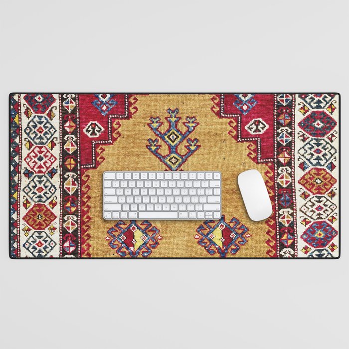 Kurdish East Anatolian Prayer Rug Print Desk Mat Gallery Image 1