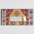 Kurdish East Anatolian Prayer Rug Print Desk Mat Gallery Image 1