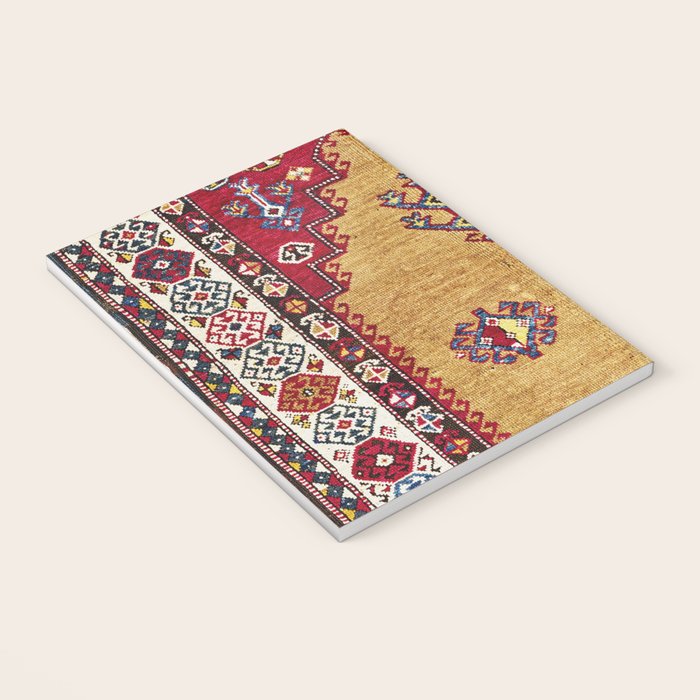 Kurdish East Anatolian Prayer Rug Print Notebook Gallery Image 3