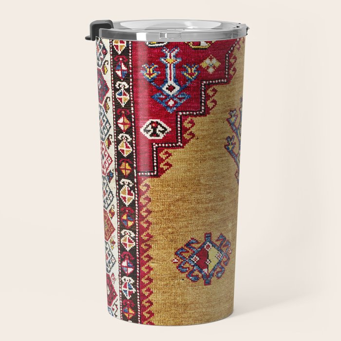 Kurdish East Anatolian Prayer Rug Print Travel Mug Gallery Image 3