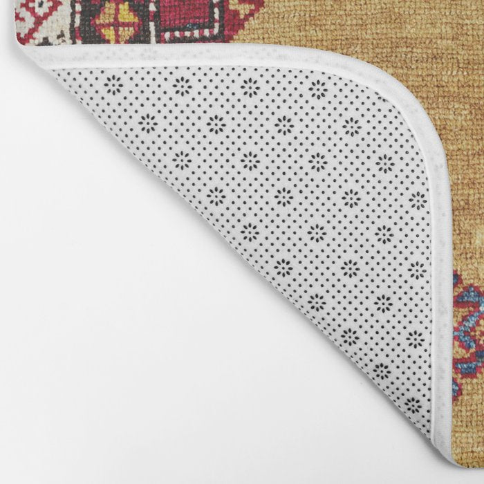 Kurdish East Anatolian Prayer Rug Print Bath Mat Gallery Image 2