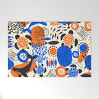 Ocean Love Whale Underwater Abstract Pattern #oceanlove #oceanpattern #oceanlife #savetheocean Welcome Mat Gallery Image 1