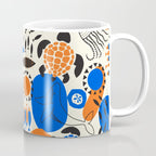 Ocean Love Whale Underwater Abstract Pattern #oceanlove #oceanpattern #oceanlife #savetheocean Coffee Mug Gallery Image 1