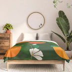 Oranges and Blossoms Botanical Illustration Comforter Gallery Image 3
