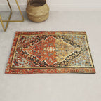 Burnt Orange Medallion Tabriz Rug Print Rug Gallery Image 1