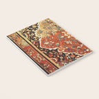 Burnt Orange Medallion Tabriz Rug Print Notebook Gallery Image 3