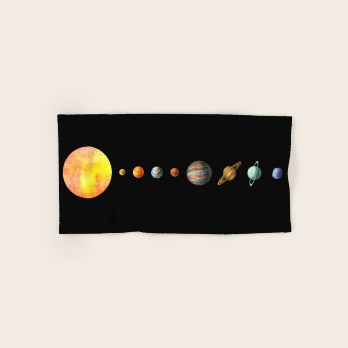 The Solar System  Bath Towel Gallery Image 1