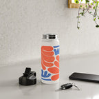 Coral Flowers & Ferns Water Bottle Gallery Image 4