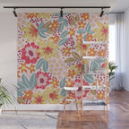 Alicia Pink Pattern Wall Mural Gallery Image 1