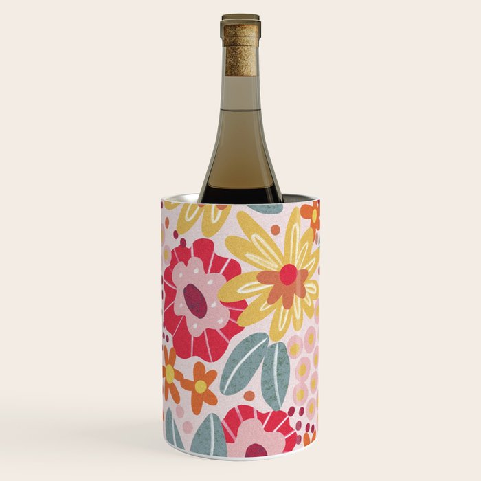 Alicia Pink Pattern Wine Chiller Gallery Image 2