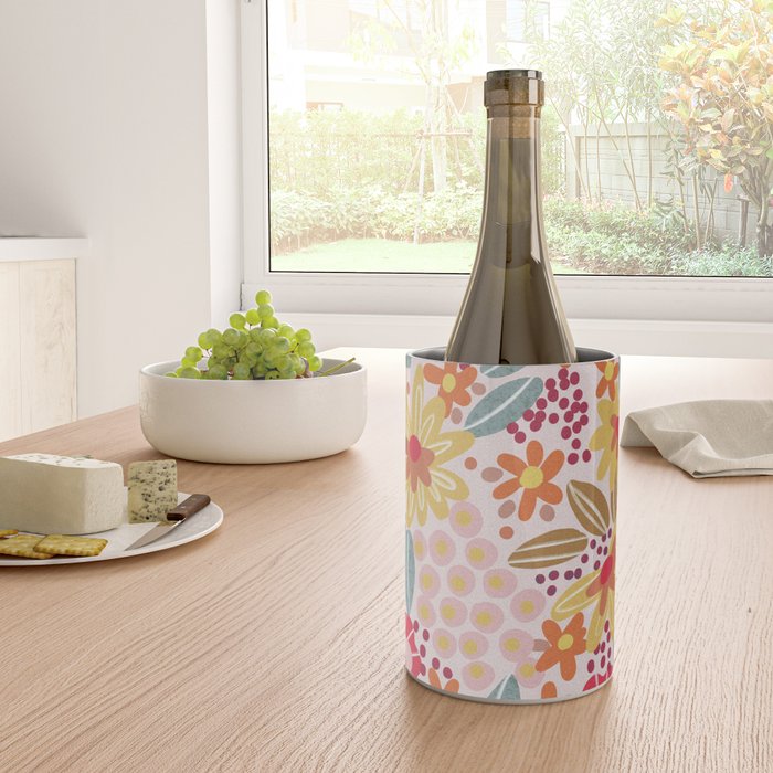Alicia Pink Pattern Wine Chiller Gallery Image 4