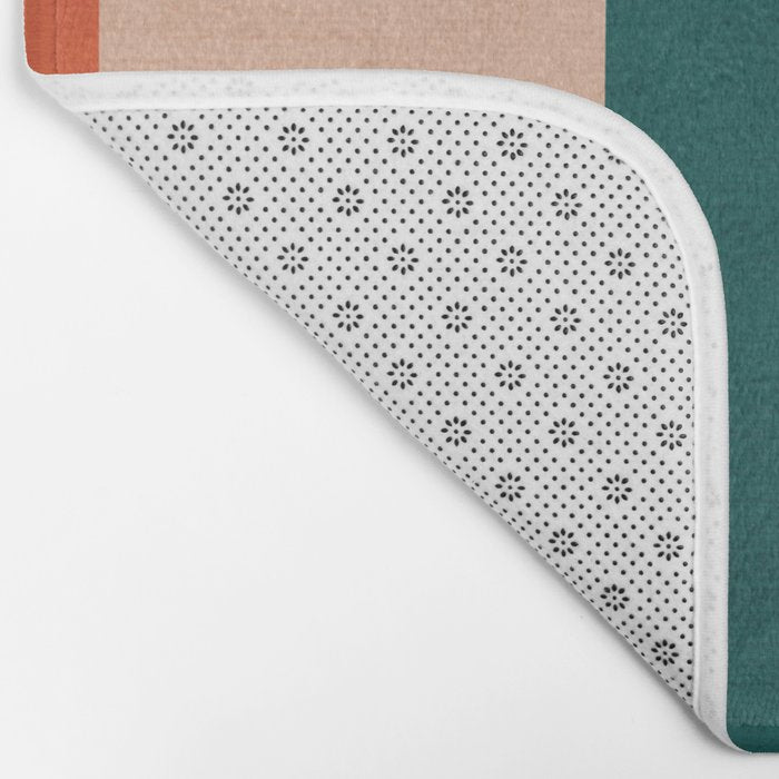 Modern Abstract Geometric Minimalist Artwork Bath Mat Gallery Image 2