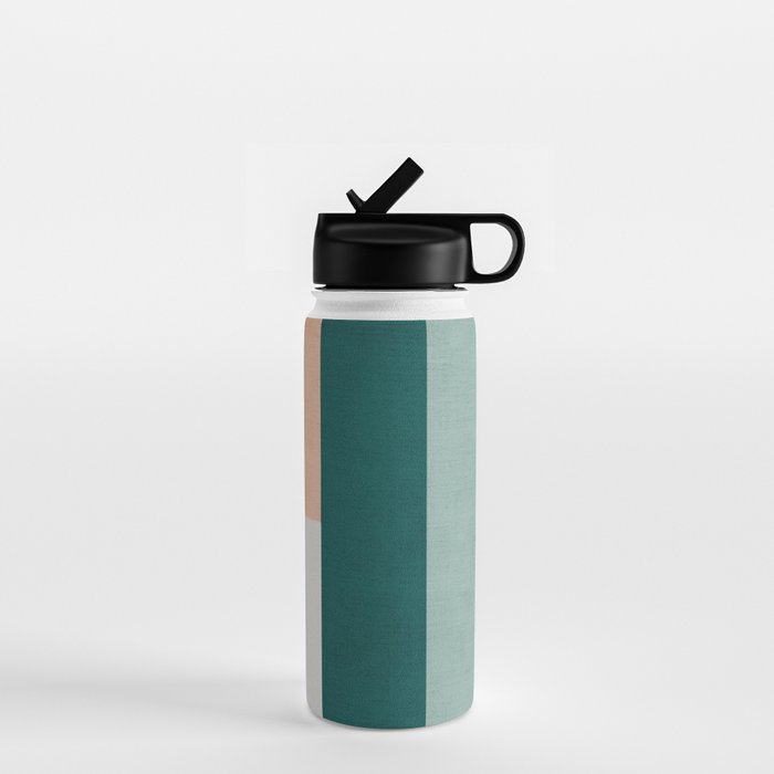 Modern Abstract Geometric Minimalist Artwork Water Bottle Gallery Image 1