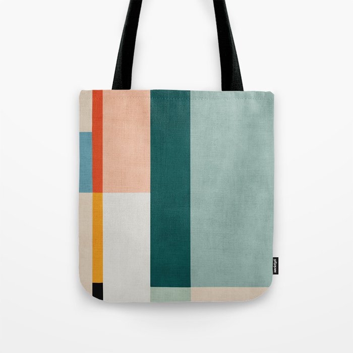 Modern Abstract Geometric Minimalist Artwork Tote Bag Gallery Image 1
