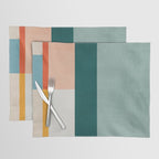 Modern Abstract Geometric Minimalist Artwork Placemat Gallery Image 1