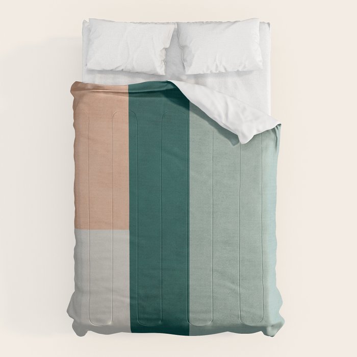 Modern Abstract Geometric Minimalist Artwork Comforter Gallery Image 6