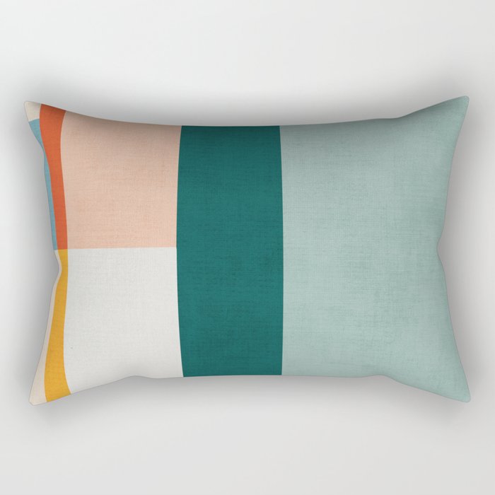 Modern Abstract Geometric Minimalist Artwork Rectangular Pillow Gallery Image 2