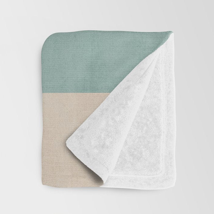 Modern Abstract Geometric Minimalist Artwork Throw Blanket Gallery Image 3