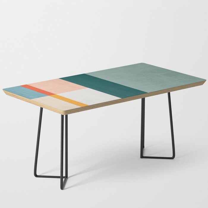 Modern Abstract Geometric Minimalist Artwork Coffee Table Gallery Image 1