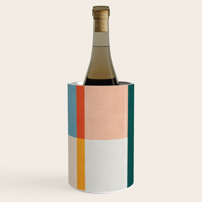 Modern Abstract Geometric Minimalist Artwork Wine Chiller Gallery Image 2