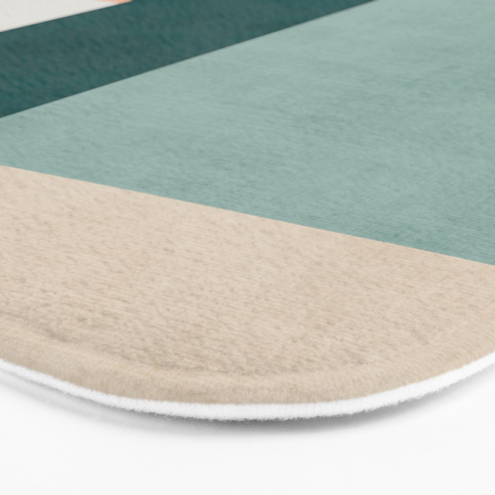 Modern Abstract Geometric Minimalist Artwork Bath Mat Gallery Image 3