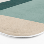 Modern Abstract Geometric Minimalist Artwork Bath Mat Gallery Image 3