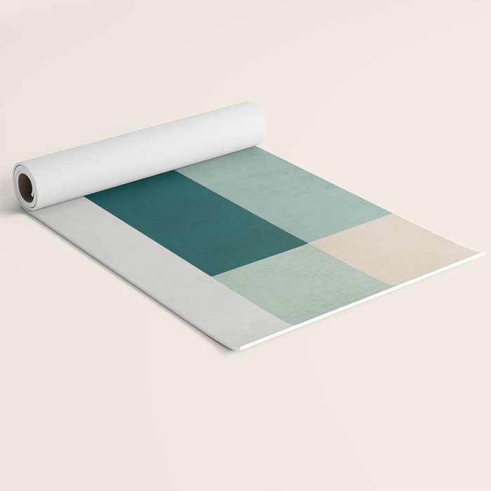 Modern Abstract Geometric Minimalist Artwork Yoga Mat Gallery Image 2