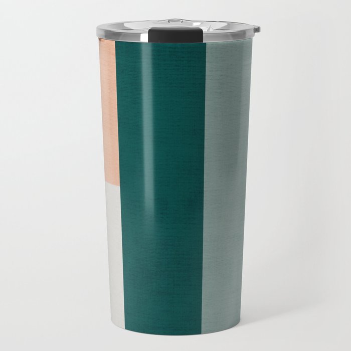 Modern Abstract Geometric Minimalist Artwork Travel Mug Gallery Image 1